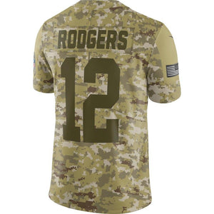 Aaron Rodgers Green Bay Packers Game Jersey 2019 Camo