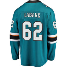 Load image into Gallery viewer, Kevin Labanc San Jose Sharks Player Swingman Jersey 2019
