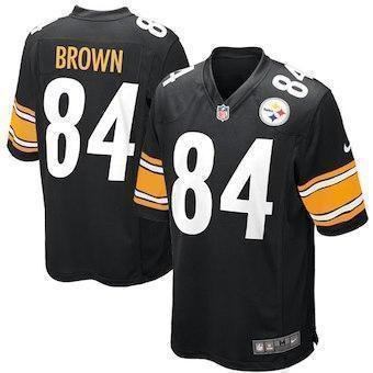 Antonio Brown Pittsburgh Steelers Black Game Jersey 2019