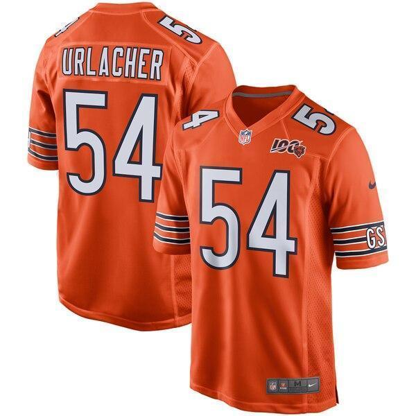 Brian Urlacher Chicago Bears 100th Season Game Jersey 2019 - Orange