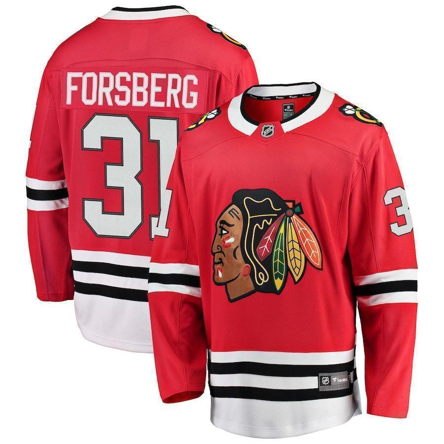 Anton Forsberg Chicago Blackhawks Player Swingman Jersey 2019