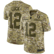 Load image into Gallery viewer, Andrew Luck Indianapolis Colts Game Jersey 2019 Camo