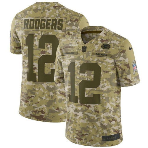 Aaron Rodgers Green Bay Packers Game Jersey 2019 Camo