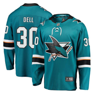 Aaron Dell San Jose Sharks Player Swingman Jersey 2019