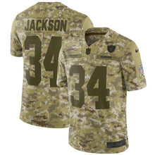 Load image into Gallery viewer, Bo Jackson Oakland Raiders Game Jersey 2019 Camo