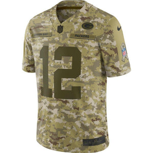 Aaron Rodgers Green Bay Packers Game Jersey 2019 Camo