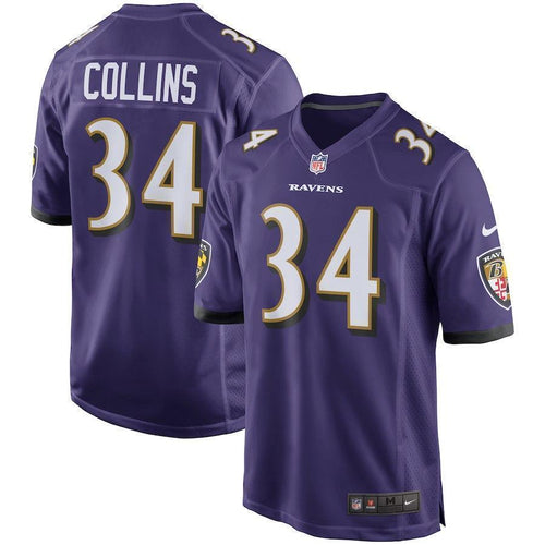 Alex Collins Baltimore Ravens Game Jersey 2019