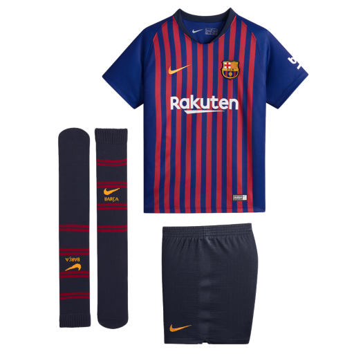Barcelona Home Kids Football Kit