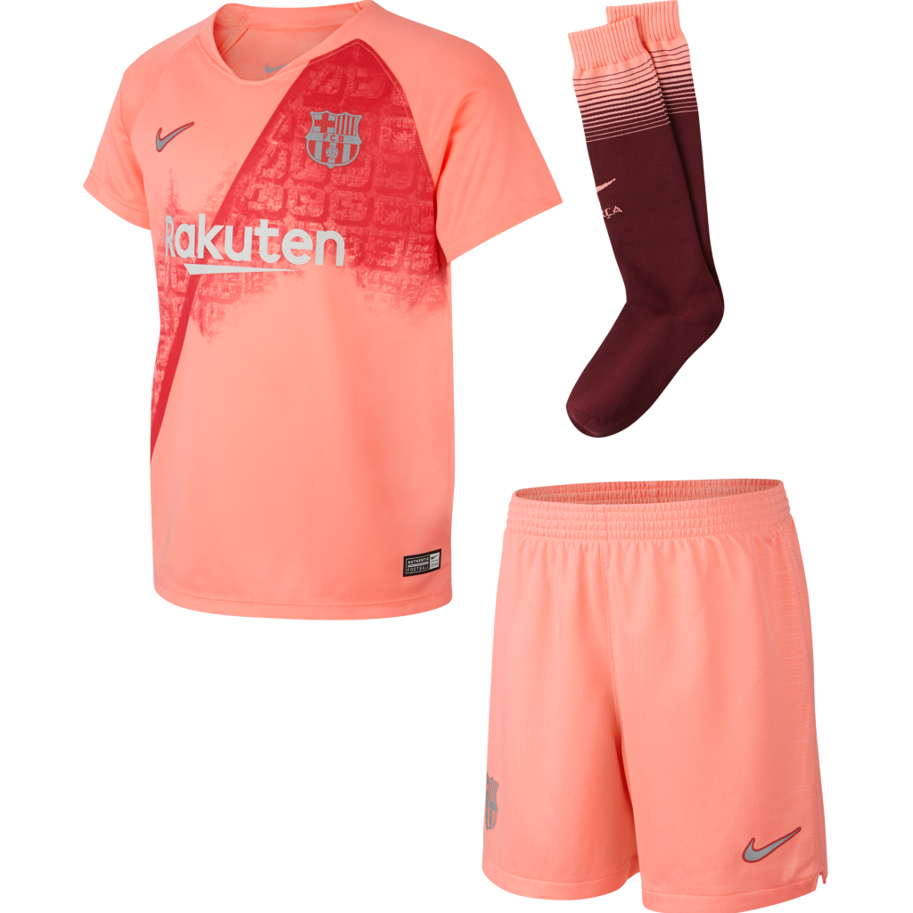 Barcelona Third Kids Football Kit